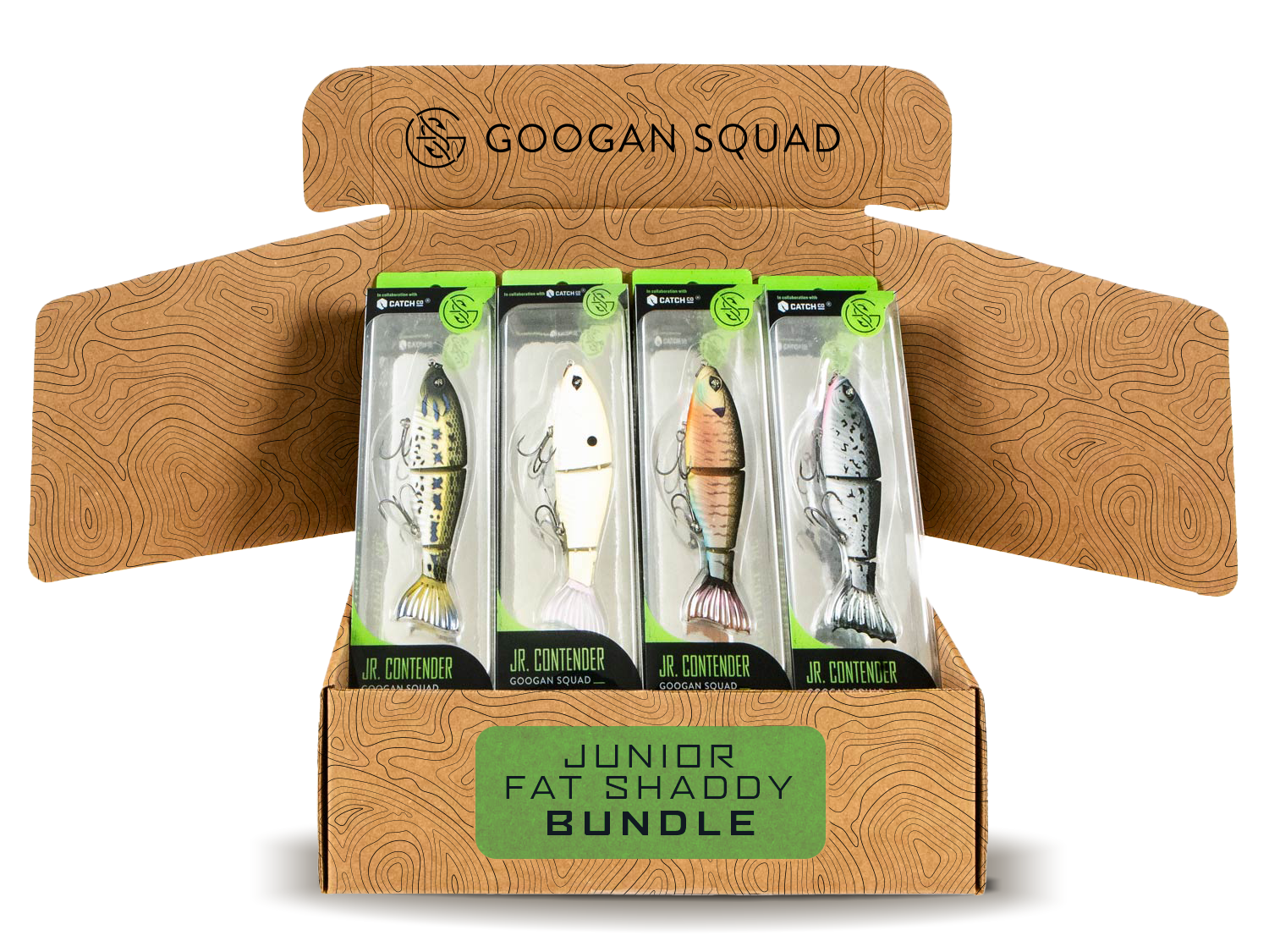 New ! Hound Googan Squad Shattered Shad 4.1/8 1/2 oz #10-01-GGS