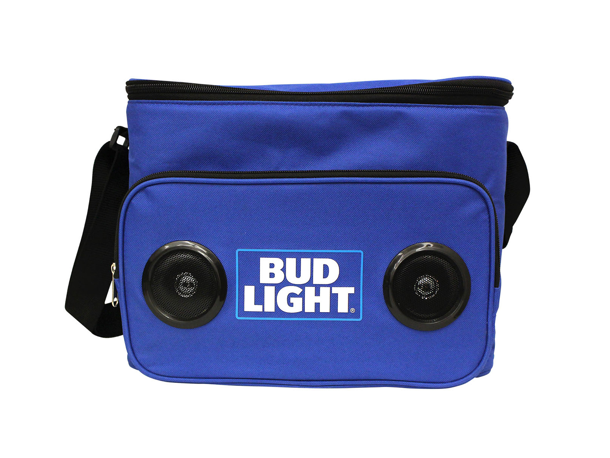 Bud Light Can Shape Speaker Cooler Bluetooth Portable Travel Cooler with  Built in Speaker Budweiser Wireless Speaker Cool Ice Pack Cold Beer Stereo  for Apple iPhone, Samsung Galaxy Blue 