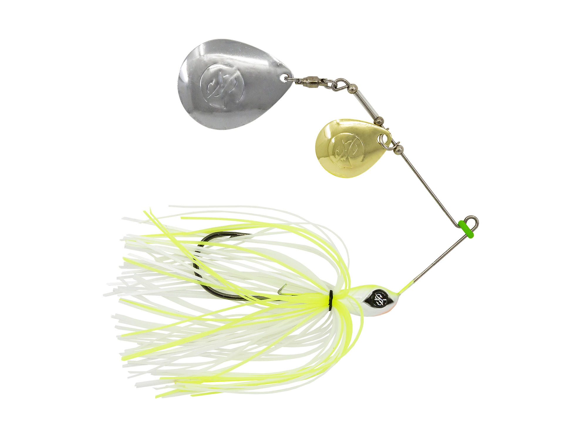 1/4 oz White / Chartreuse Spinner Baits