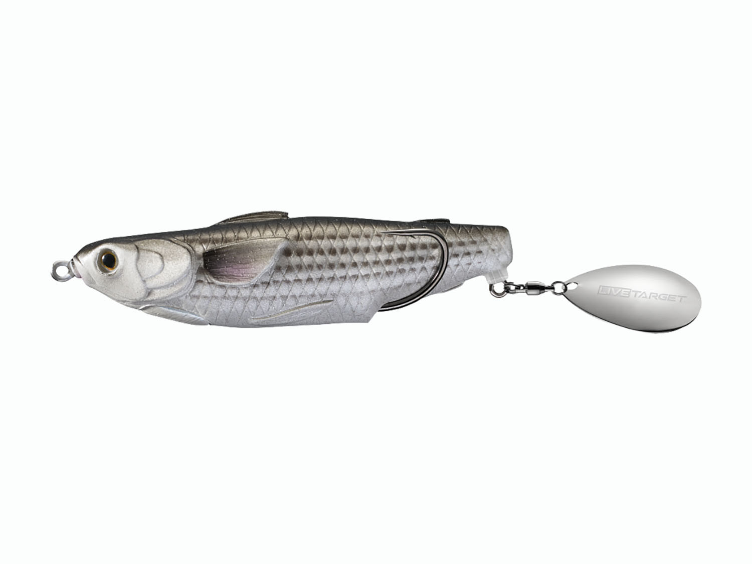 LIVETARGET Commotion Mullet Hollow Body Topwater Walking Bait