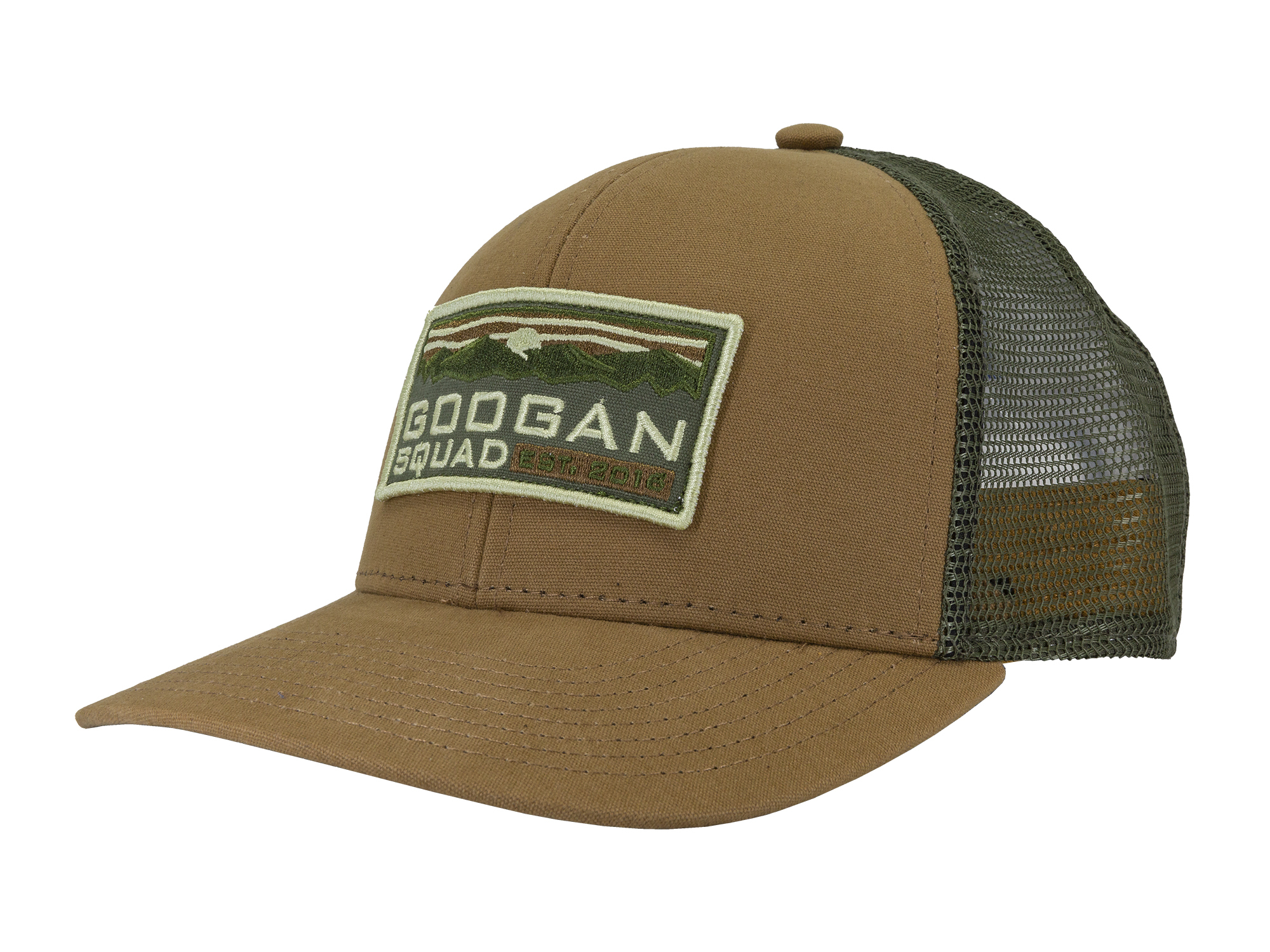Googan Baits Logo White Mesh Hat Googan Squad Trucker Cap Bass Fishing 