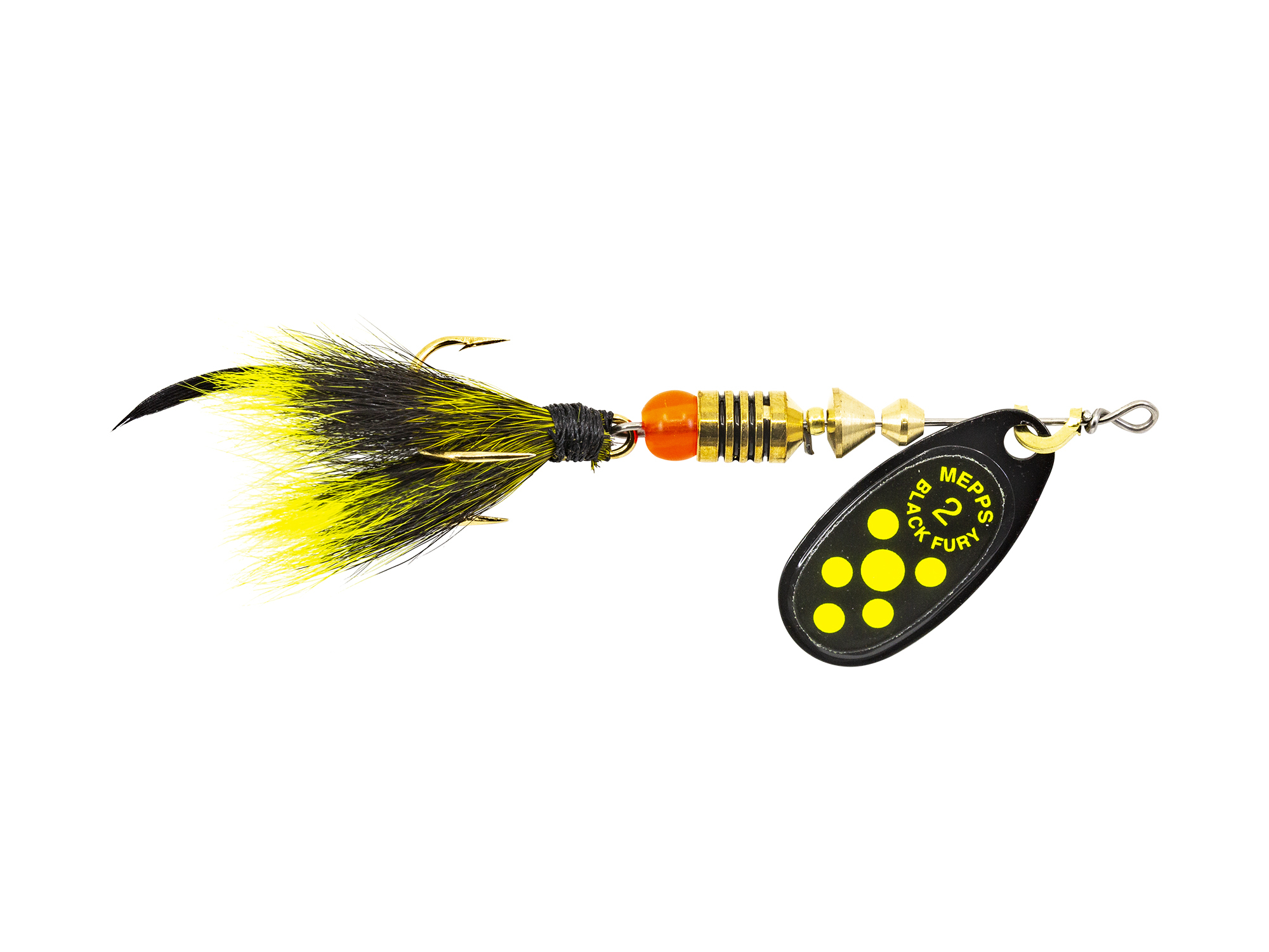 MUSKY BUCKTAIL SPINNER BAIT 1 1/4oz GLOW IN THE DARK  NIGHT TIME  DOUBLE  BLADE 