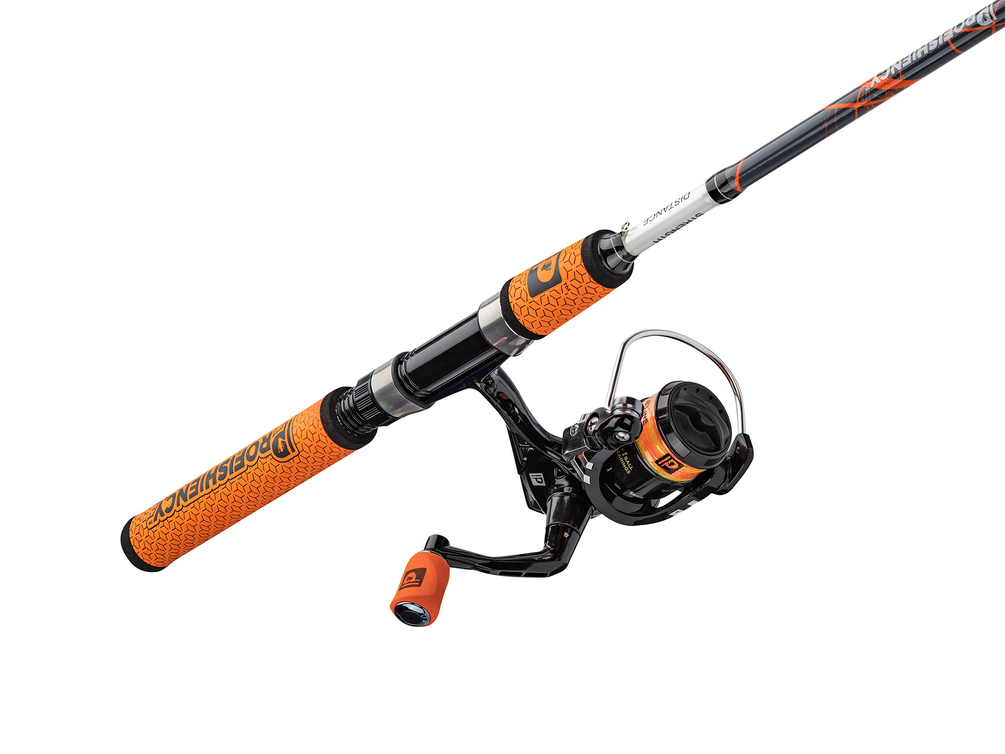 orange fishing rod